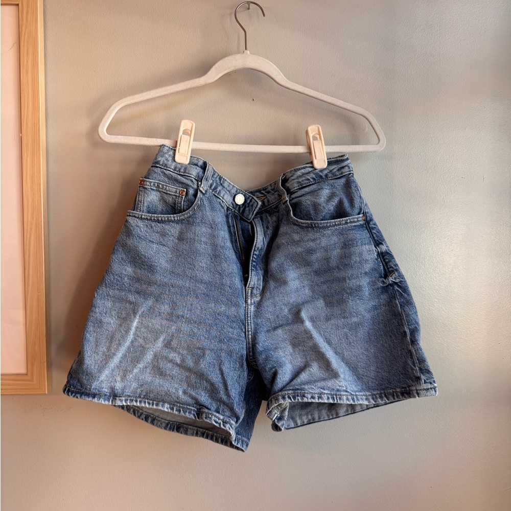 Zara Light Blue Denim Shorts